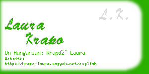 laura krapo business card